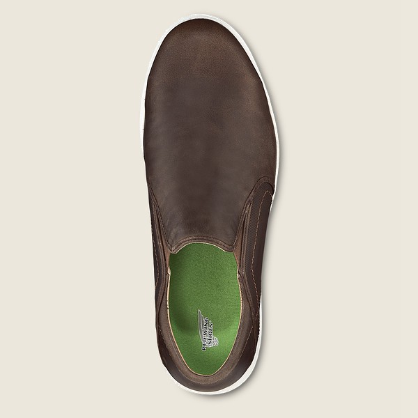 Red Wing Slip-on Dark Brown - Red Wing Mens Zero-g Lite - Safety Toe - GULQR-9376